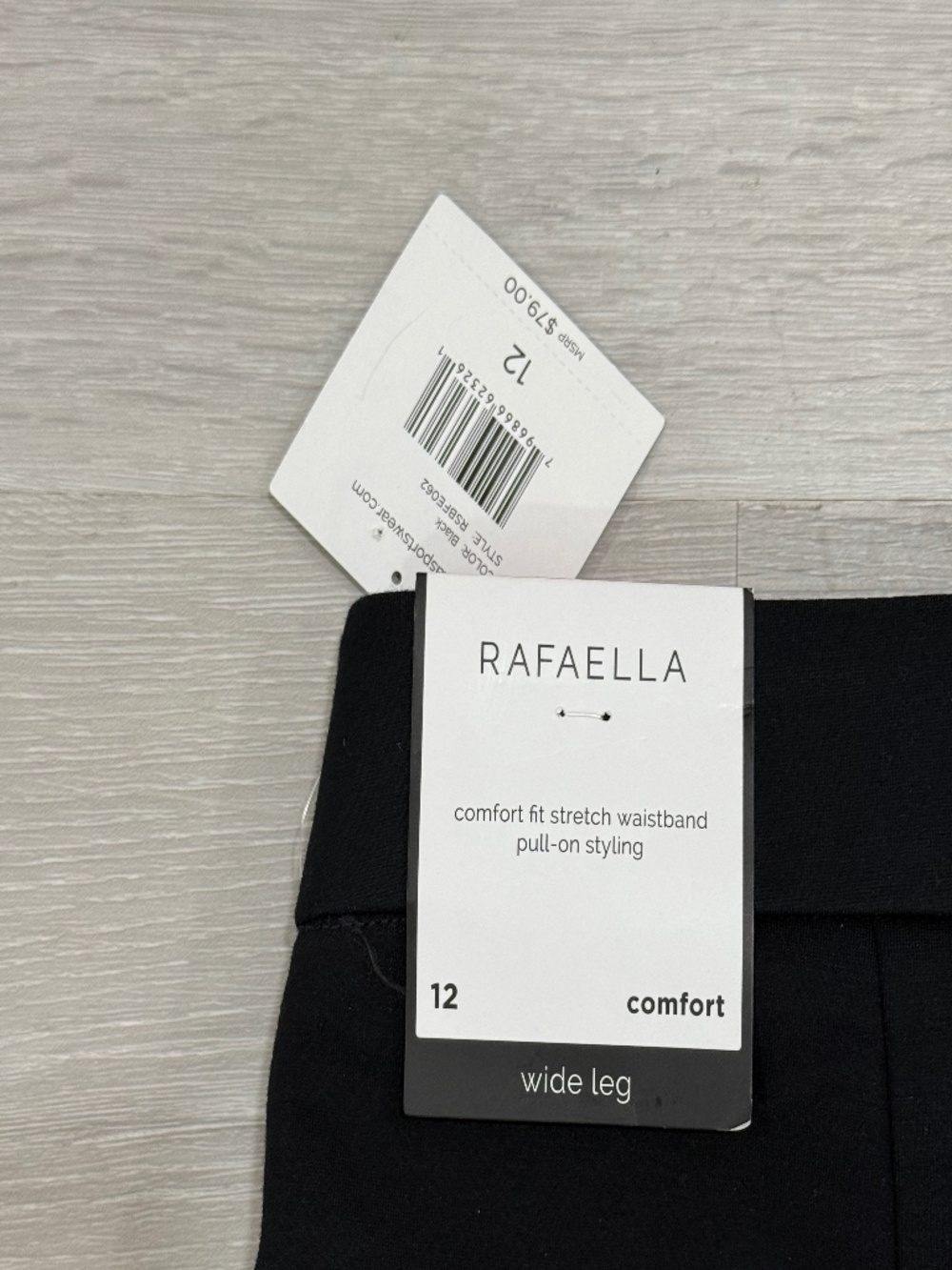 Rafaella Wide Leg Comfort Pants โ Size 12 NWT - Picture 4 of 4